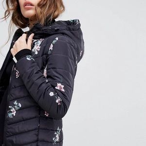 NWT - Floral Puffer Jacket